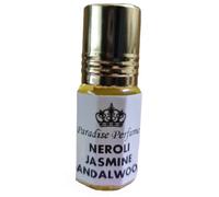 Paradise Perfumes & Gems Neroli Jasmine Sandalwood | Gorgeous Roll On Fragrance Perfume Oil 3ml 6ml 12ml | Scent | Vegan & Cruelty-Free | Alcohol-Free | PPG (3ml)
