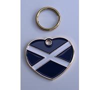 Paradise Pets DOG ID TAG SCOTTISH SALTIRE FLAG DESIGN ENGRAVED FREE - TICK GIFT MESSAGE BOX AND ENTER DETAILS FOR ENGRAVING