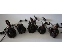 Paradise Pets LUCKY ORIENTAL BUDDHA KEY RING - CARVED ROSEWOOD EFFECT