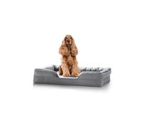 paradise pets Medium Dog Bed Sofa, Washable & Super Soft with Non Slip Bottom, Waterproof Liner, Orthopedic & Calming, Grey, 89cm x 63cm x 16cm