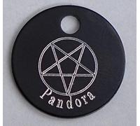 Paradise Pets PENTAGRAM TAG PERSONALISED WITH NAME ON FRONT AND YOUR DETAILS ON REVERSE - AVAILABLE IN 3 SIZES & 8 COLOURS