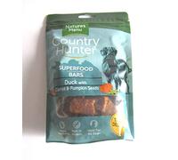Paradise Pets SUPERFOOD DOG TREAT BAR WITH DUCK CARROT & PUMPKIN SEEDS BY COUNTRY HUNTER NATURES MENU