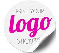 PARADISE PRINT Personalised Round Stickers for Business Logo, Brand, Image or Text | Choice of Size & Quantity | Wax Melts, Gift, Party Bags | Matt, Gloss, Kraft, Polyester (60mm), Yellow