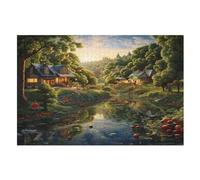 Paradise Puzzle Adults And Teenagers 1000 Pieces Wooden Jigsaw Educational Game Toy Family Decoration （75×50cm）