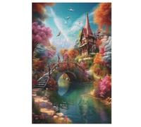 Paradise Puzzles 1000 Pieces Wooden Jigsaw Puzzle for Adults Brain Exercise Challenge Game Gift for Kids Children Jigsaws （78×53cm）