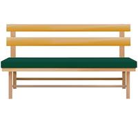 PARADISE STAR Garden Bench Seat Cushion Cover Out Door Water Proof 108cm x 45cm x 6cm GREEN 2 SEATER COVER ONLY