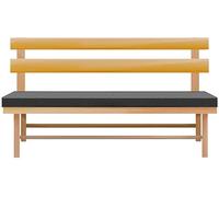 PARADISE STAR Garden Bench Seat Cushion Water Proof Pad Out Door Patio Furniture 108cm x 45cm x 6cm GREY 2 SEATER CUSHION