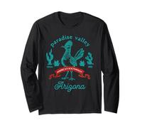Paradise Valley Arizona Roadrunner Vintage Cactus Souvenir Long Sleeve T-Shirt