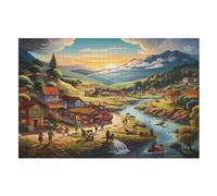 Paradise Wooden Jigsaw Puzzles 1000 Piece Puzzle For Adults. Challenging To Complete But Fun And Humorous Jigsaws （75×50cm）