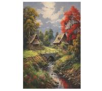 Paradise Wooden Jigsaw Puzzles for Adults 1000 Piece Puzzle for Kids & Teens, Fun Educational Games for Family Game Night 78×53cm