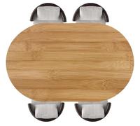 ParadiseDecor Wood Texture Fitted Oval Tablecloth with Elastic Edge Style68
