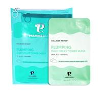 ParadiseGal Filled Face Masks (Pack of 10) Korean Skin Care with Collagen Infusion, Snow Gelatin, Panthenol, Niacinamide and Ceramide - Volume Solution