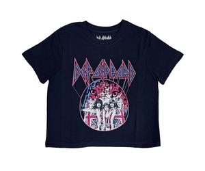 Paradiso Clothing Def Leppard Pyro Tour Crop Top T Shirt - M