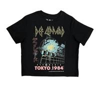 Paradiso Clothing Def Leppard Tokyo Crop Top T Shirt - L