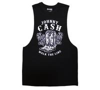 Paradiso Johnny Cash Walk The Line Boots Vest Top - XL