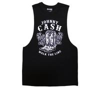 Paradiso Johnny Cash Walk The Line Boots Vest Top - XXL