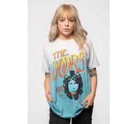 Paradiso The Doors Light My Fire Stacked Blue Dye Wash T Shirt - M