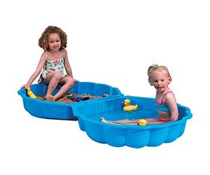 Paradiso Toys T00752 - Sand/Water Shell 2 Parts 86 x 80 x 20 cm Blue