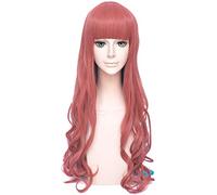 Paradox Live Bae Anne Faulkner Long Curly Gradient Pink Blue Synthetic Hair Lolita Wigs Anime Costume Cosplay Wig