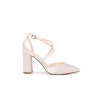 Paradox London Aisle' High Block Heel Wedding Shoes In Ivory Ivory