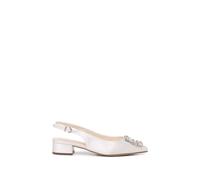 Paradox London Bejewled' Wide Fit Slingback Wedding Heels In Ivory Ivory