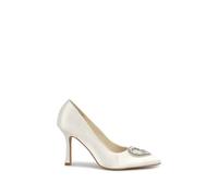 Paradox London Clarice Stiletto Wedding Court Shoes In Ivory Ivory
