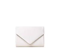 Paradox London Dorothea Satin Clutch Bag In Ivory Ivory