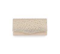 Paradox London Glitter 'Deja' Clutch Bag Champagne