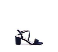 Paradox London Honeysilk' Wide Fit Block Heel Sandals In Navy Navy 6E