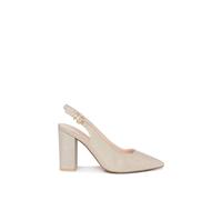 Paradox London Irisa' Block Heel Slingback Shoes In Gold Gold