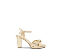 Paradox London 'lani' Platform Sandals In Metallic Gold Metallic Gold