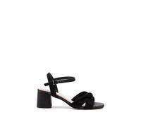 Paradox London 'nalani' Wide Fit Block Heel Sandal In Black Black 4