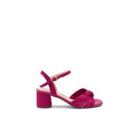 Paradox London 'nalani' Wide Fit Block Heel Sandal In Pink Pink 4