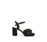 Paradox London 'navarra' Wide Fit Platform High Heel Sandals In Black Black 4E