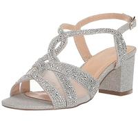 Paradox London Pink Women's Nadia Heeled Sandals, Silver, 7 UK