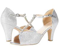Paradox London Pink Women's Rosie Platform, Silver, 3 UK