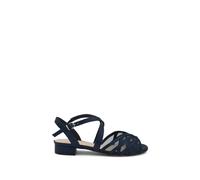 Paradox London 'polly' Wide Fit Low Heel Sandal In Navy Navy 3