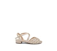 Paradox London 'polly' Wide Fit Low Heel Sandal In Nude Nude 3