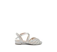 Paradox London 'polly' Wide Fit Low Heel Sandal In Silver Silver 3