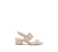 Paradox London Raquel Block Heel Sandal In Nude Nude 7