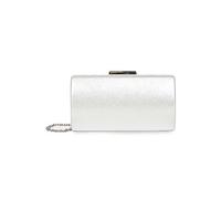 Paradox London Shimmer 'Dionne' Box Clutch Bag Silver