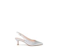 Paradox London Tatiana' Stiletto Heel Slingback Shoes In Silver Silver