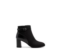 Paradox London Women's 'Amara' Micro Suede Mid Block Heel Ankle Boot in Black | Size: 6 Paradox London Black 6
