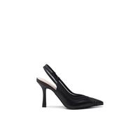 Paradox London Women's 'Celestia' High Heel Sling Back Courts in Black | Size: 4 Paradox London Black 4