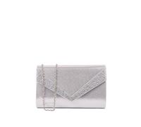 Paradox London Women's Devora Shimmer Clutch Bag in Silver