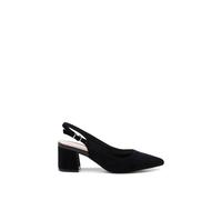 Paradox London Women's 'Isadora' Block Heel Slingback Court Shoes in Black | Size: 7