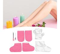 Paraffin Wax Gloves and Booties Set, Moisturizing Hand Foot Treatment Kit with Heat Insulated Disposable Covers, 100pcs Wax Mitts for SPA Care