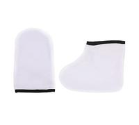 Paraffin Wax Gloves Hand Foot Care Exfoliating Covers Paraffin Wax Protection Retain Heat Hand Foot Care Gloves Set for Removing Dead Skin