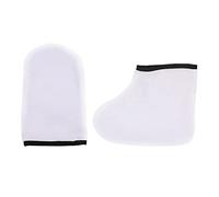 Paraffin Wax Gloves Hand Foot Care Exfoliating Covers Therapy Care Gloves Foot Covers Paraffin Wax Protection Retain Heat Hand Foot Care Gloves Set for Removing Dead Skin