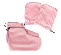 Paraffin Wax Gloves - Hand Softening Gloves - Elastic Opening Breathable Soft Foot Covers Set for Warming Hydrating Cream Sleeping Heated Ladies